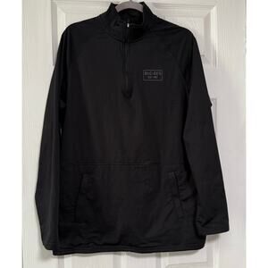 Buc-ee's Men's Black Quarter Zip Pullover Sweater Top Size Medium
